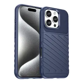 Thunder Case for iPhone 16e Silicone Armored Cover - Blue - Apple iPhone - Screen & Camera Protection - Techbox