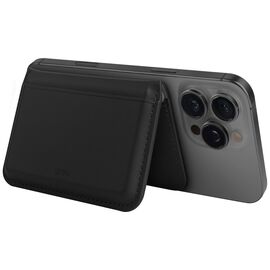 Uniq Lyden DS RFID Magnetic Wallet with Phone Stand - Black | Techbox