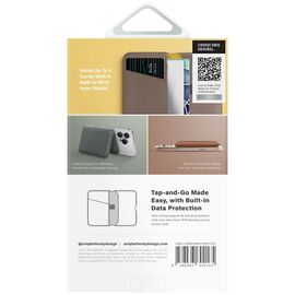 Uniq Lyden DS RFID Magnetic Wallet with Phone Stand - Gray | Techbox