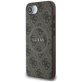 Guess 4G Ring Classic Logo MagSafe iPhone 16e Case - Brown | Techbox