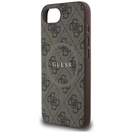 Guess 4G Ring Classic Logo MagSafe iPhone 16e Case - Brown | Techbox