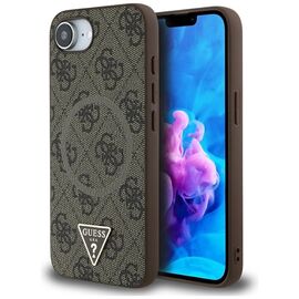 Guess 4G Ring Triangle Logo MagSafe iPhone 16e Case - Brown | Techbox