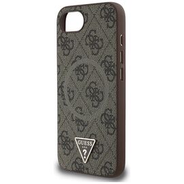 Guess 4G Ring Triangle Logo MagSafe iPhone 16e Case - Brown | Techbox