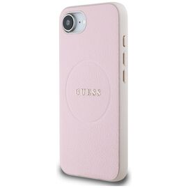 Guess Grained Ring MagSafe iPhone 16e Case - Pink | Techbox