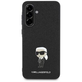 Karl Lagerfeld Fixed Glitter Ikonik Logo Metal Pin Case for Samsung Galaxy A56 - Black - Samsung Cases - Cases - Techbox