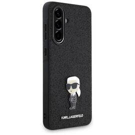 Karl Lagerfeld Fixed Glitter Ikonik Logo Metal Pin Case for Samsung Galaxy A56 - Black - Samsung Cases - Cases - Techbox