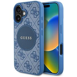 Guess 4G Circle Classic Logo MagSafe case for iPhone 16 - blue - Apple Cases - Cases - Techbox