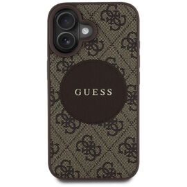 Guess 4G Circle Classic Logo MagSafe case for iPhone 16 - brown - Apple Cases - Cases - Techbox