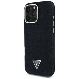 Guess Denim Triangle Logo MagSafe case for iPhone 16 Pro - black - Apple Cases - Cases - Techbox