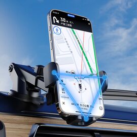 Dudao F2N+ smartphone holder with suction cup gravity 360° - black