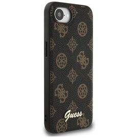 Guess Peony Script Logo MagSafe iPhone 16e Case Black | Techbox