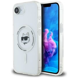 Karl Lagerfeld IML Metal Choupette Head MagSafe iPhone 16e Case - White - Apple Cases - Cases - Techbox