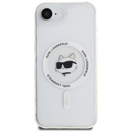 Karl Lagerfeld IML Metal Choupette Head MagSafe iPhone 16e Case - White - Apple Cases - Cases - Techbox