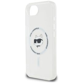 Karl Lagerfeld IML Metal Choupette Head MagSafe iPhone 16e Case - White - Apple Cases - Cases - Techbox