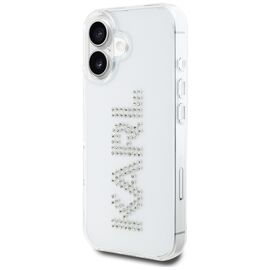 Karl Lagerfeld IML Rhinestones Logo iPhone 16 Case - Transparent | Techbox