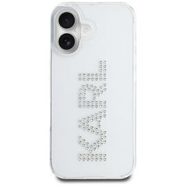 Karl Lagerfeld IML Rhinestones Logo iPhone 16 Case - Transparent | Techbox