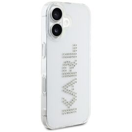 Karl Lagerfeld IML Rhinestones Logo iPhone 16 Case - Transparent | Techbox