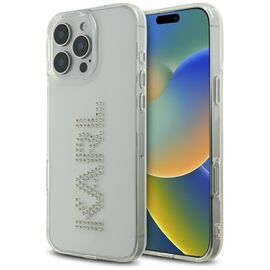 Karl Lagerfeld IML Rhinestones Logo iPhone 16 Pro Case - Clear | Techbox