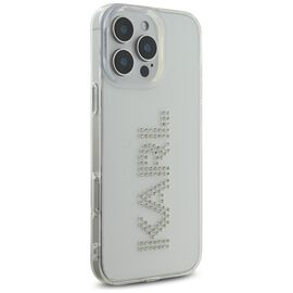 Karl Lagerfeld IML Rhinestones Logo iPhone 16 Pro Case - Clear | Techbox