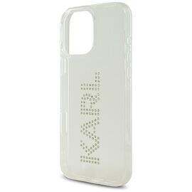 Karl Lagerfeld IML Rhinestones Logo iPhone 16 Pro Case - Clear | Techbox