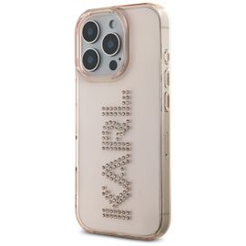 Karl Lagerfeld IML Rhinestones Logo iPhone 16 Pro Case - Pink | Techbox