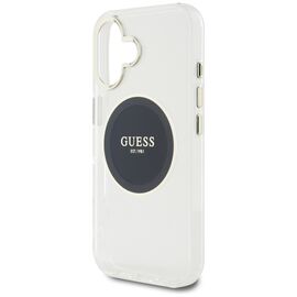 Guess IML Metal Colored Circle Classic Logo MagSafe case for iPhone 16 - black - Apple Cases - Cases - Techbox