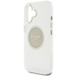 Guess IML Metal Colored Circle Classic Logo MagSafe case for iPhone 16 - gray | Techbox