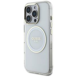 Guess IML Metal Colored Circle Classic Logo MagSafe case for iPhone 16 Pro - white - Apple Cases - Cases - Techbox
