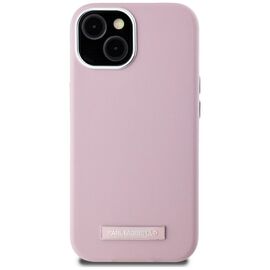Karl Lagerfeld FW Metal Plate MagSafe iPhone 15 Case - Pink | Techbox