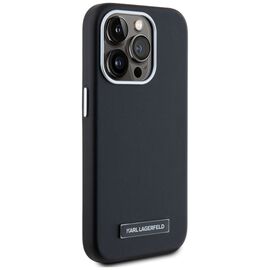 Karl Lagerfeld FW Metal Plate MagSafe iPhone 15 Pro Max Case - Black | Techbox