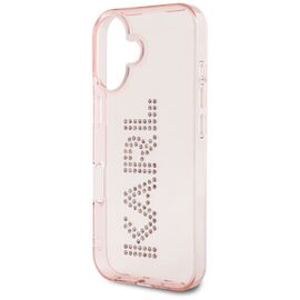 Karl Lagerfeld IML Rhinestones Logo iPhone 16 Case - Pink | Techbox
