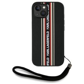 Karl Lagerfeld Saffiano Athleisure Stripes Cord iPhone 15 Case - Red - Uncategorized Cases (2) - Cases - Techbox