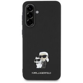 Karl Lagerfeld Saffiano Case w/ K&amp;C Metal Logo for Samsung Galaxy A36 - Black | Techbox