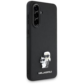 Karl Lagerfeld Saffiano Case w/ K&amp;C Metal Logo for Samsung Galaxy A56 - Black | Techbox