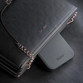 3mk Hardy Apple Silky Leather MagCase for Apple iPhone 16 Plus - Black