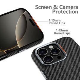 Tech-Protect Ion Carbon MagSafe Case for iPhone 16 Pro Max - Black/Grey | Techbox