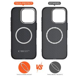 Tech-Protect Ion Carbon MagSafe Case for iPhone 16 Pro Max - Black/Grey | Techbox