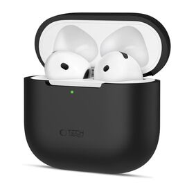 Tech-Protect Silicone Case for Apple AirPods 4 - Black - Smartphone Accessories - Cables & Accessories - Techbox