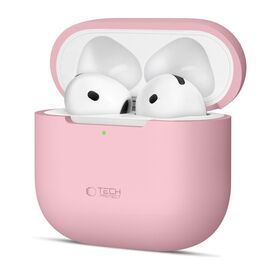 Tech-Protect Silicone Case for Apple AirPods 4 - Pink - Smartphone Accessories - Cables & Accessories - Techbox