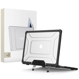 Tech-Protect SmartShell Pro case for MacBook Air 13" 2023-2025 M2 / M3 / M4 - transparent and black - Bags & Backpacks - Laptop Accessories - Techbox