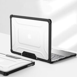 Tech-Protect SmartShell Pro case for MacBook Air 13" 2023-2025 M2 / M3 / M4 - transparent and black - Bags & Backpacks - Laptop Accessories - Techbox