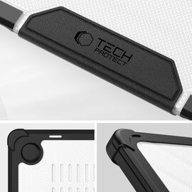 Tech-Protect SmartShell Pro case for MacBook Air 13" 2023-2025 M2 / M3 / M4 - transparent and black - Bags & Backpacks - Laptop Accessories - Techbox
