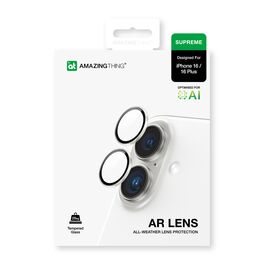 AmazingThing AR 2 Lens Glass Full Clear Tempered Glass for iPhone 16 / 16 Plus - Transparent - Uncategorized Screen Protection (2) - Screen & Camera Protection - Techbox