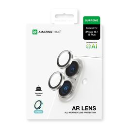 AmazingThing AR Aluminum 2 Lens Glass with Camera Lens Frame for iPhone 16 / 16 Plus - Green | Techbox