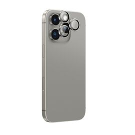 AmazingThing AR Aluminum 3 Lens Glass with Camera Lens Frame for iPhone 16 Pro / 16 Pro Max - Gray | Techbox