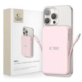 Powerbank Tech-Protect PB31 LifeMag MagSafe 10000 mAh - pink - Powerbanks - Smartphone Chargers - Techbox