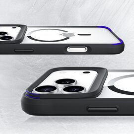 3mk Satin Armor MagCase for iPhone 17 Pro Max - Transparent Black