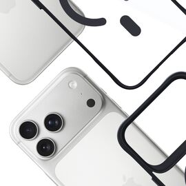 3mk Satin Armor MagCase for iPhone 17 Pro - Transparent Black