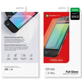 AmazingThing Radix Matte Glass for Nintendo Switch 2 (2 pcs.) | Techbox
