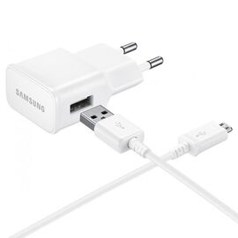 Samsung EP-TA50EWE 8W USB-A Wall Charger with MicroUSB Cable ECB-DU4AWE (Bulk - Replacement Packaging) - White - Travel Chargers - Smartphone Chargers - Techbox